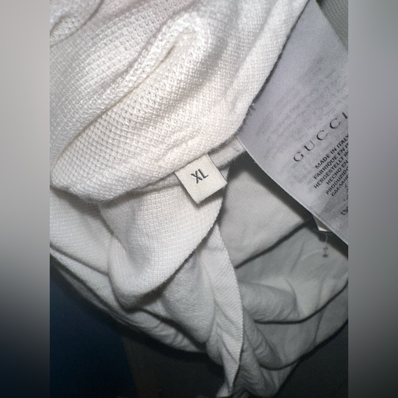 Gucci White T-shirt Bee Polo - Picture 8 of 9